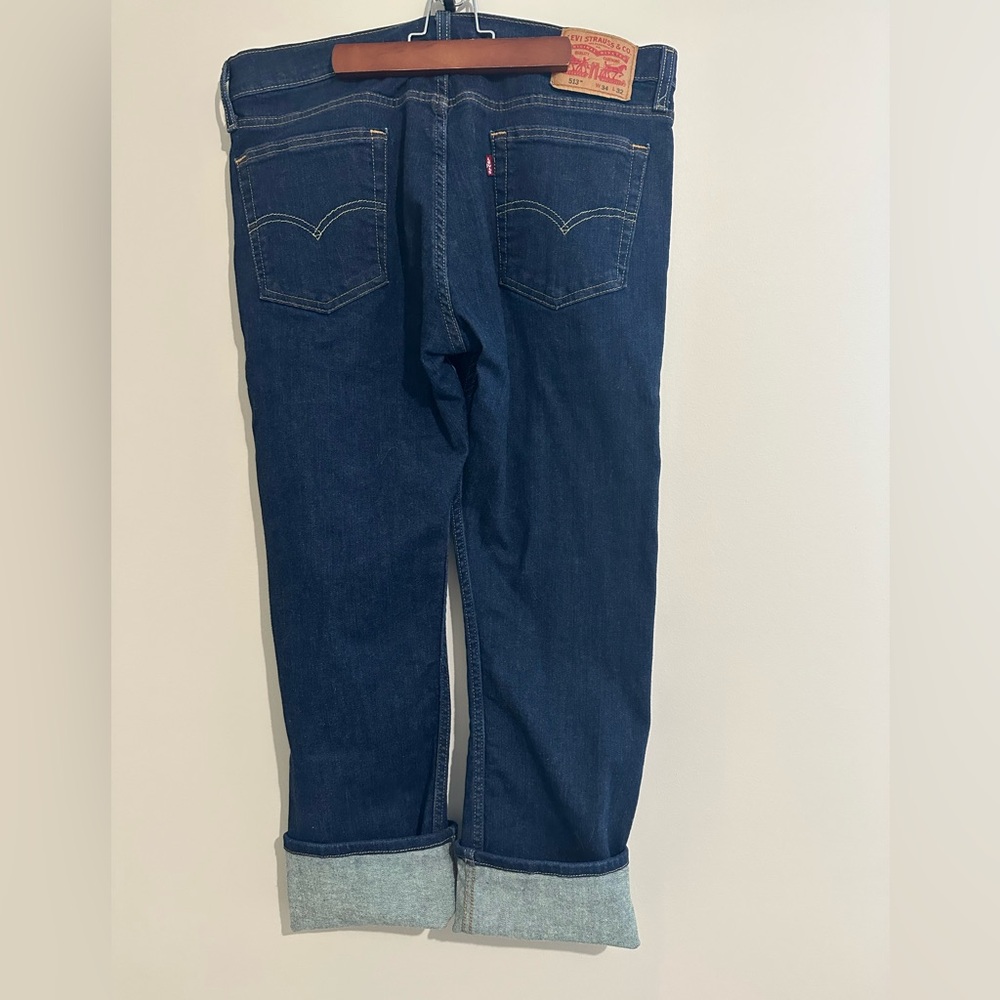 Levi’s 513 Men’s Jeans W34 L32 Dark Wash Denim Classic